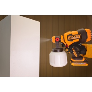 Pistol de vopsit 20V cu functie de suflare, debit 800ml/min, rezervor 1000ml, fara acumulator, INGCO CSGLI2004 - Img 9