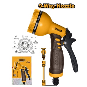 Pistol pentru Stropit cu 9 Functii INGCO HWSG092 - Img 1