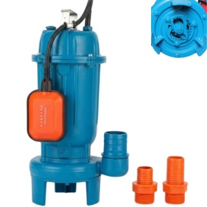 Pompa submersibila 3000w apa murdara, profesionala, cu plutitor, tocator si cutit exterior, racord 2" / 1.5" / 1", bobinaj cupru