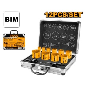 Set trusa Carote de metal 12 Buc 20-50mm, Ingco AKH0121