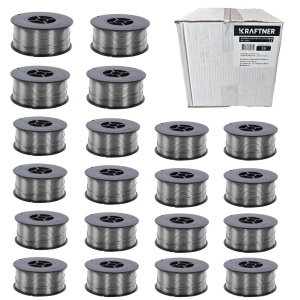 x20 buc SET Sarma de sudura FLUX 1.0mm, 1kg, MIG-MAG, cu sau fara gaz, KRAFTNER KF-7358-x20