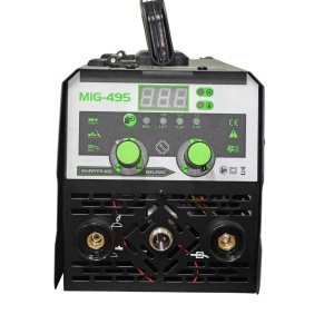 Aparat de sudura invertor sarma fara gaz MIG MMA TIG, 3 IN 1, 495A, sarma de sudura inclusa, manusi protectie, masca cadou KRAFTNER KF-5943 - Img 3