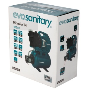 Hidrofor 24L, 1300W, pompa din aluminiu, 5.3bar, 100l/min Evosanitary 682540 - Img 4