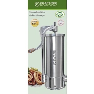 Masina carnati verticala 4kg, 5 palnii, constructie inox, Craft-Tec MX128 - Img 2