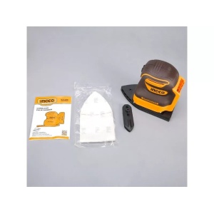 Masina de slefuit INGCO CPSLI2024, 20V, 12000 RPM, alimentare acumulator, pad pentru degete, hartii abrazive incluse, fara acumulator si incarcator - Img 3