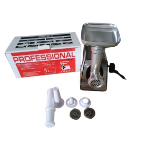 Masina de tocat carne INOX, 3500W, functie reverse, 3 in 1 cu adaptor chiftele, carnati CAMPION PROFESSIONAL  - Img 5
