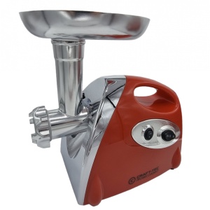 Masina electrica tocat carne Craft-Tec MX713, 3800W, 1.6 Kg/min, 3 site inox, functie Reverse, accesorii carnati, rosii, chiftele, 230V, 50Hz, clasa II, 30.5x25x25.3 cm, 3.3 kg, Rosie - Img 3