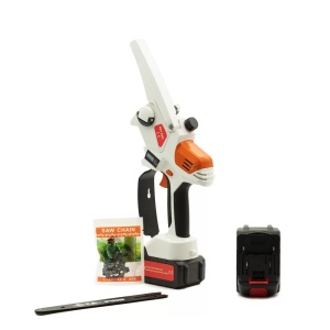 Mini Drujba electrica cu 2 acumulatori, 8AH, 48v, 200mm, ungere automata, motor brushless, protectie lama, 8 Campion CMP1699 - Img 2
