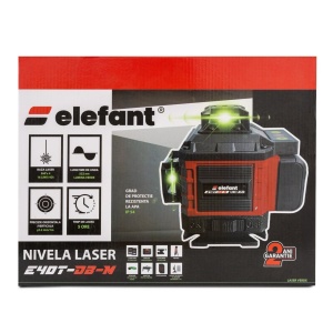 Nivela laser cu trepied 16 linii, 25m, display LCD, Timp de nivelare ≤ 5s, ±0.2 mm/1m, 2 acumulatori, PROFESIONAL, ELEFANT E4DT-DB-M - Img 8