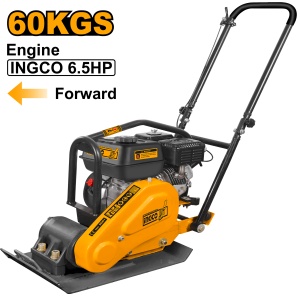 Placa Compactoare 60Kg, 6.5cp, 10.5kN, 50x36cm, Ingco GCP060-2E - Img 1