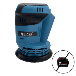 Slefuitor dual cu rotatie excentrica 125mm, WAINER DS4, 10000r/min, 2 viteze, 0.96kg, fara acumulator - Img 1
