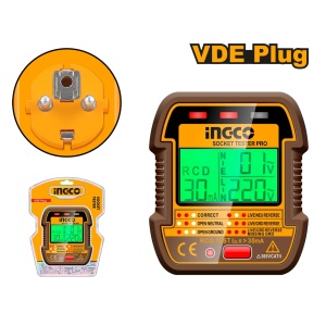 Tester Priza HESST30011 – tester electric priza cu afisaj LCD si functie test RCD 90-250V - Img 2