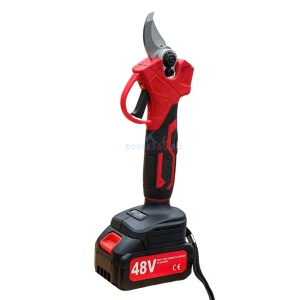 Foarfeca gradina electrica cu 2 acumulatori 48V x 8AH, pentru gradina, diametru taiere 27mm, Valiza, profesional Motoyama Japan CMP1728 - Img 5