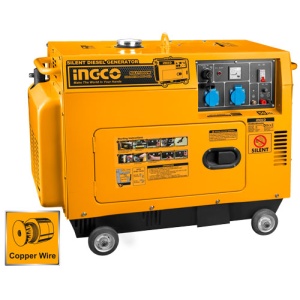 Generator curent 5KW - 220V Silentios, Diesel 9 CP, Ingo GSE50001 - Img 2