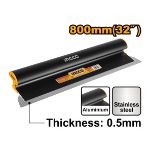 Gletiera rigips profesionala 80cm, lama otel inox, maner ergonomic, INGCO HSCL03201 - Img 2