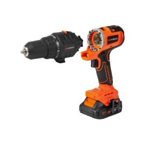 Masina de insurubat multifunctionala MT20 brushless 20V 2 acumulatori 2Ah 3 capete mandrina 13 mm impact 200 Nm mini ferastrau 100 mm EvoTools 682373