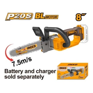 Mini drujba electrica ierastrau de mana cu lant 20V, 20cm, motor brushless, fara acumulator , INGCO CGSLI2085 - Img 5