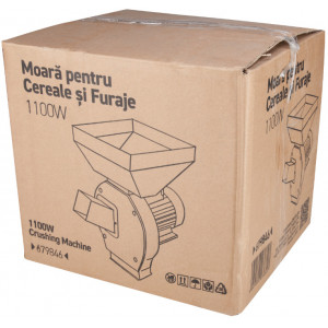 Moara pentru cereale si furaje 1100W, 2 canale alimentare, site interschimbabile, Evotools EPTO 679846 - Img 2