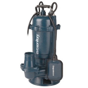 Pompa apa cu tocator, submersibila pentru fose, plutitor, corp din fonta, 550w, 270l/min, Evosanitary 683780