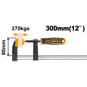 Presa Fixare Tip F 120x800mm INGCO HFC021203 - Img 2