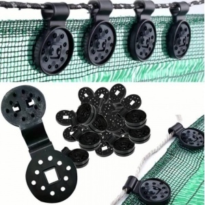Set 100 cleme clipsuri plasa umbrire, profesionale, 10 pini prindere