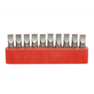 Set biti Varf Surubelnita Cr-V dreapta - 10 buc 6 x 25 mm Evotools 605114