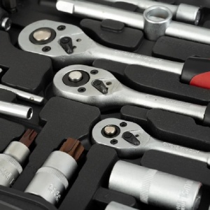 Trusa chei tubulare 216 piese, Crom Vanadiu, 1/2", 1/4", 3/8", Profesionala, Craft-Tec MX946 - Img 2