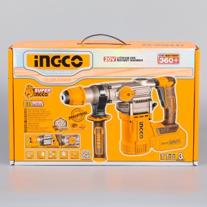 Ciocan rotopercutor 4.5J, 930rpm, 4400bpm, 20V Brushless Fara Acumulator Ingco CRHLI20288 - Img 12