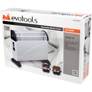 Convector Electric 3 trepte cu ventilator 2000W CH 2000T, Evotools 681851 - Img 3