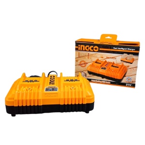Incarcator rapid Dublu 8A acumulator P20S - Ingco FCLI2082 - Img 2