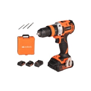 Masina de insurubat cu percutie brushless EvoTools 683869, kit MAX 20V, 2 acumulatori 2Ah, incarcator rapid, cuplu 50Nm, 2 viteze, mandrina metalica 13mm
