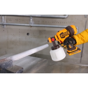 Pistol de vopsit 20V cu functie de suflare, debit 800ml/min, rezervor 1000ml, fara acumulator, INGCO CSGLI2004 - Img 10