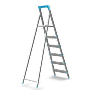 Scara otel 6 trepte, 5+1, 123cm, 120kg, 6,4kg, pliabila, M5.1S - Img 2