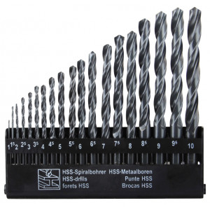 SET Burghie Metal HSS 19 bucati / 1-10 mm