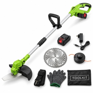 Trimmer motocoasa electrica cu 2 acumulatori 48V, accesorii incluse, Campion Professional CMP1826