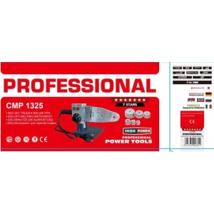 Trusa plita PPR 1000w aparat sudura tevi, 6 bacuri, valiza metal, Profesional CAMPION CMP1325 - Img 4