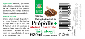 Propolis with Essential Oils - Glycerin Extract 20ML - Img 2