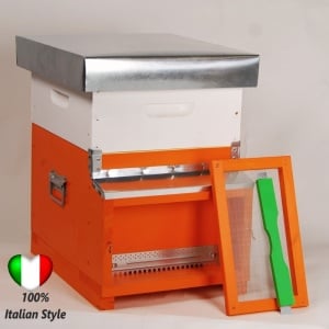 OFERTA SPECIALA -- Stupul NOMADISMO 10 rame+Magazie 1/2,rame insarmate,hranitor, gratie hanneman