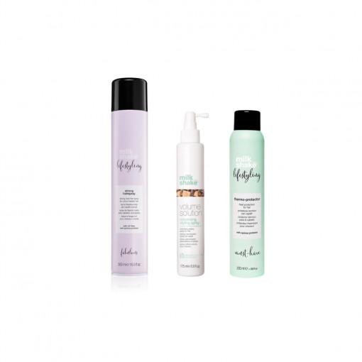 Pachet styling personal (Fixativ Strong, Protectie Termica, Volume Solutions)