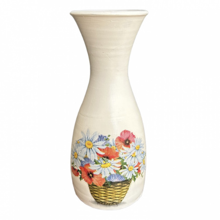 Vaza ceramica cu buchet de flori