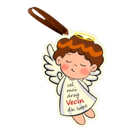 Cadou personalizat tip ingeras pentru vecin , simbol al iubirii