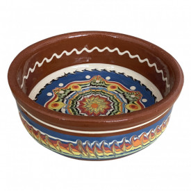 Castron din ceramica pictat manual