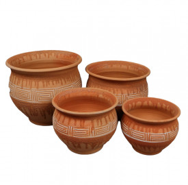 Set 4 ghivece din ceramica pentru gradina - Img 2