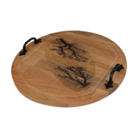 Tava din lemn cu maner