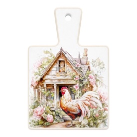 Aplica decorativa tip tocator, pentru perete, de agatat, cocos, 25 cm