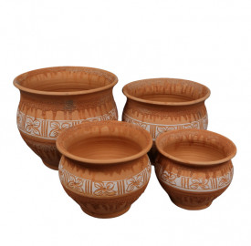 Set 4 ghivece din ceramica pentru gradina - Img 3