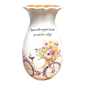 Vaza alba cadou pentru nasi