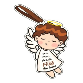 Cadou personalizat tip ingeras pentru fiica, simbol al iubirii
