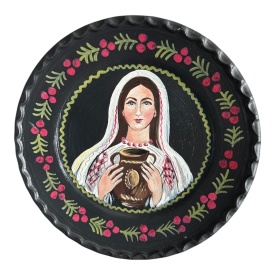 Farfurie de perete, pictata manual, traditionala