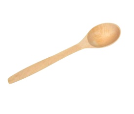 Lingura din lemn natural, 24 cm – adanca si confortabila, ideala pentru gatit si servit, ustensila eco-friendly